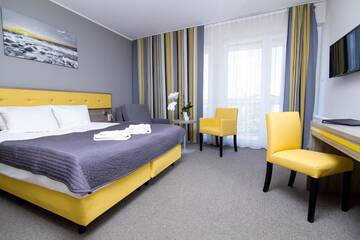 Фото номера Стандартный двухместный номер с 1 кроватью и балконом Отель Hotel Jastarnia г. Ястарня 16