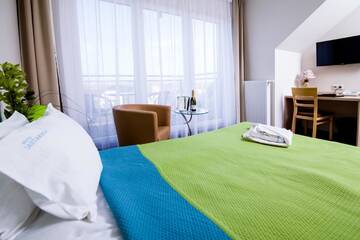 Фото номера Двухместный номер Делюкс с 1 кроватью и балконом Отель Hotel Jastarnia г. Ястарня 10