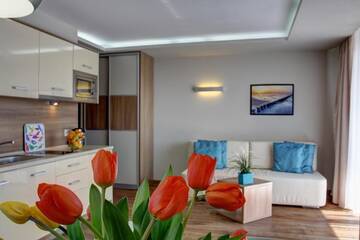 Фото номера Апартаменты с 1 спальней Апартаменты Marina Jastarnia Apartamenty w budynku z Basenem г. Ястарня 16